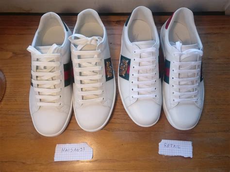 naisan gucci ace reddit|Naisan23 Gucci ace compared to retail pair : r/FashionReps .